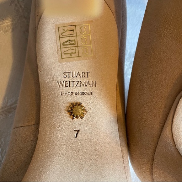 Stuart Weitzman ANNY 85 Pump, adobe suede NWT - Picture 4 of 16